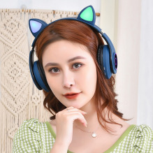 Tai nghe chụp tai Bluetooth B39 Phiên bản tai mèo siêu cute Tích hợp đèn LED rực rỡ V126