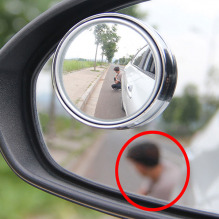 Gương cầu lồi có viền tráng bạc gắn kính hậu xe ô tô xoay 360 độ xóa điểm mù