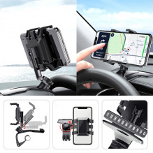 Giá đỡ điện thoại thông minh GPS Ankndo 1200° đa năng dùng cho bảng điều khiển xe hơi